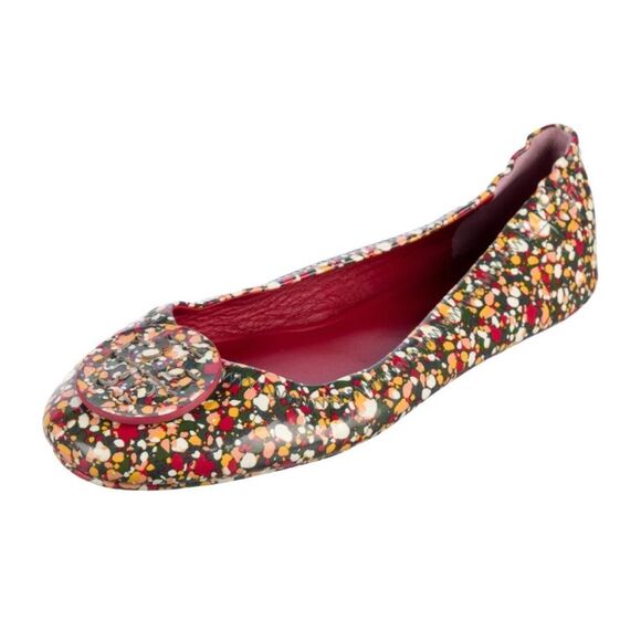 Rare Tory Burch Minnie Linosa Multicolor
Leather Travel Ballet Flat Size 10B - Picture 1 of 9